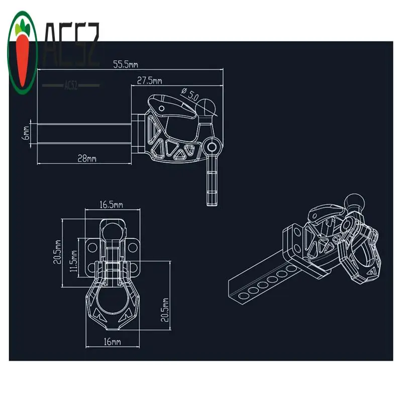 AC52-металлический задний бампер, крюк для прицепа, приемник сцепного устройства для 1/8 1/10 RC гусеничного автомобиля, осевой SCX10 TRX4 D90, обновленные детали
AC52-металлический задний бампер, крюк для прицепа, приемник сцепного устройства для 1/8 1/10 RC гусеничного автомобиля, осевой SCX10 TRX4 D90, обновленные детали