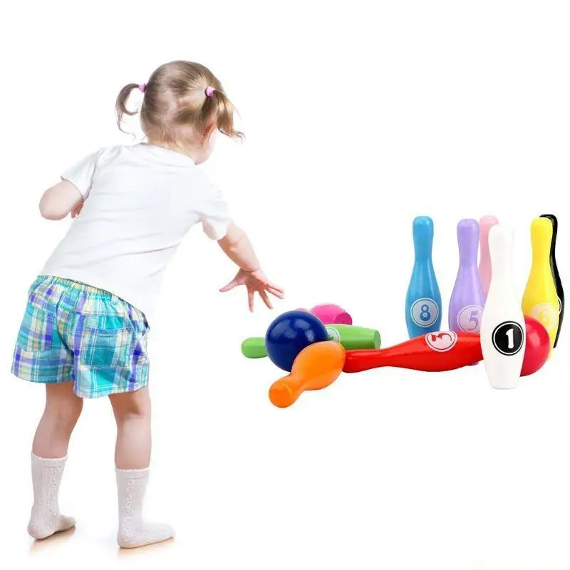 31BE 12 Pieces Wooden Color Bowling Set 10 Pins 2 Ball Bowling Game Outdoor Sport Toy
31BE 12 Pieces Wooden Color Bowling Set 10 Pins 2 Ball Bowling Game Outdoor Sport Toy
