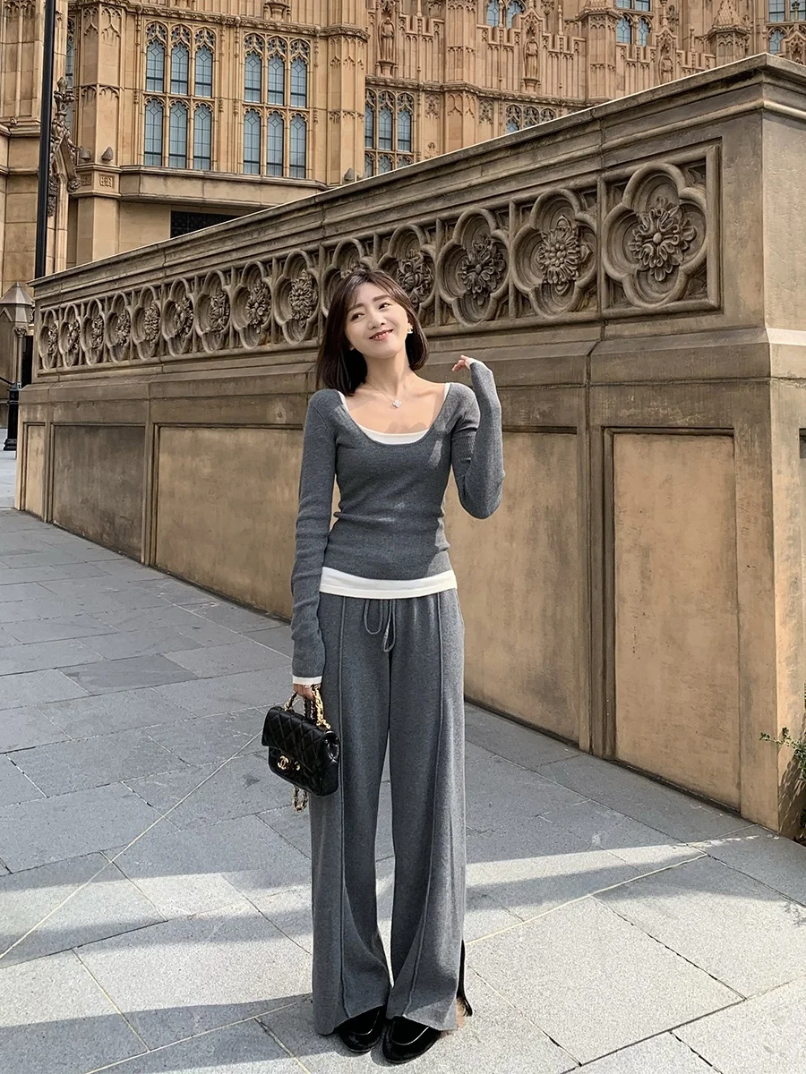 Tina, удобная повседневная одежда, комплект из двух предметов, внутренняя одежда, топ и брюки, дизайн Sensation, модный женский ансамбль
Tina, удобная повседневная одежда, комплект из двух предметов, внутренняя одежда, топ и брюки, дизайн Sensation, модный женский ансамбль