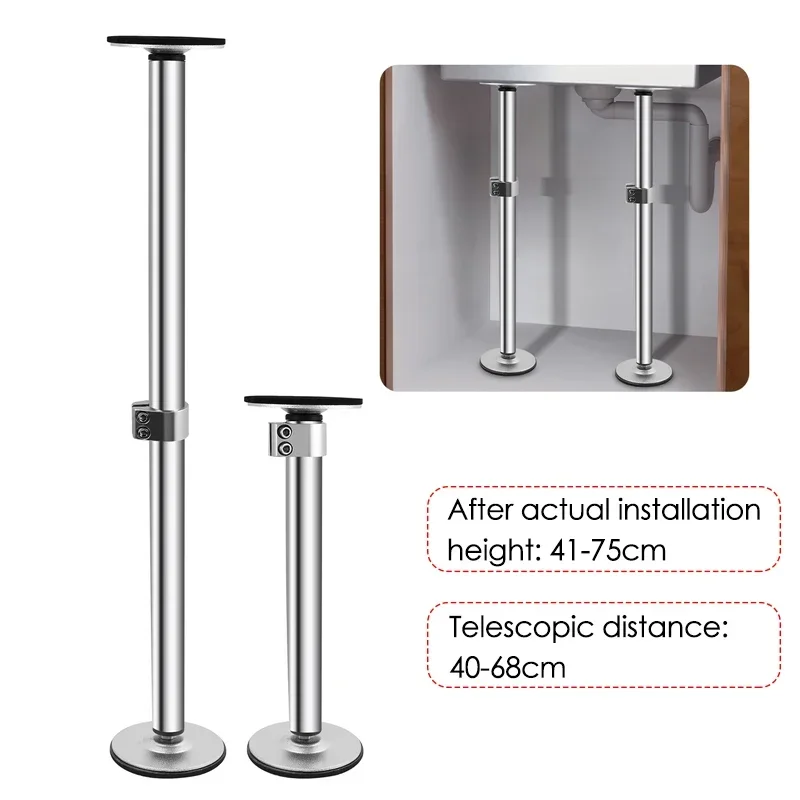 2PCS 41-75cm Adjustable Stainless Steel Telescopic Sink Support Brackets for Toilet Bathroom TV Cabinet Wash Basin Support Rack
2PCS 41-75cm Adjustable Stainless Steel Telescopic Sink Support Brackets for Toilet Bathroom TV Cabinet Wash Basin Support Rack