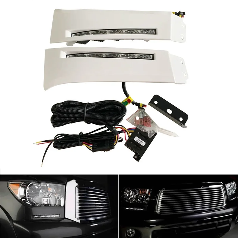 A85E-2Pcs 12V Автомобильные светодиодные дневные ходовые огни для Toyota Sequoia 2007-2013 DRL Белые противотуманные фары
A85E-2Pcs 12V Автомобильные светодиодные дневные ходовые огни для Toyota Sequoia 2007-2013 DRL Белые противотуманные фары