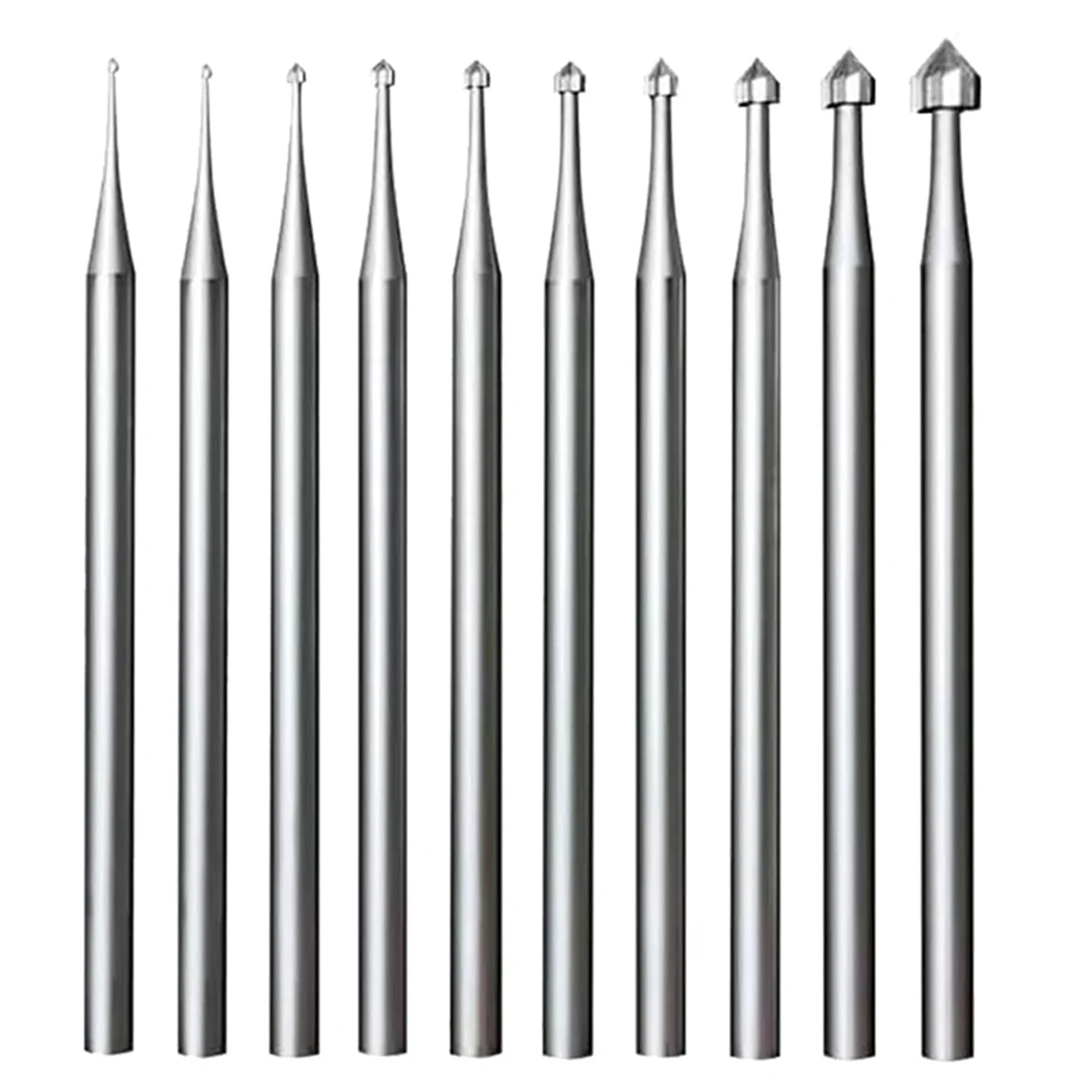 A98U 10 Pcs Jewelry Setting Burr - 3/32Inch Shank Stone Setting Burs Cylinder - Cone Shape Lapidary Making Tools
A98U 10 Pcs Jewelry Setting Burr - 3/32Inch Shank Stone Setting Burs Cylinder - Cone Shape Lapidary Making Tools