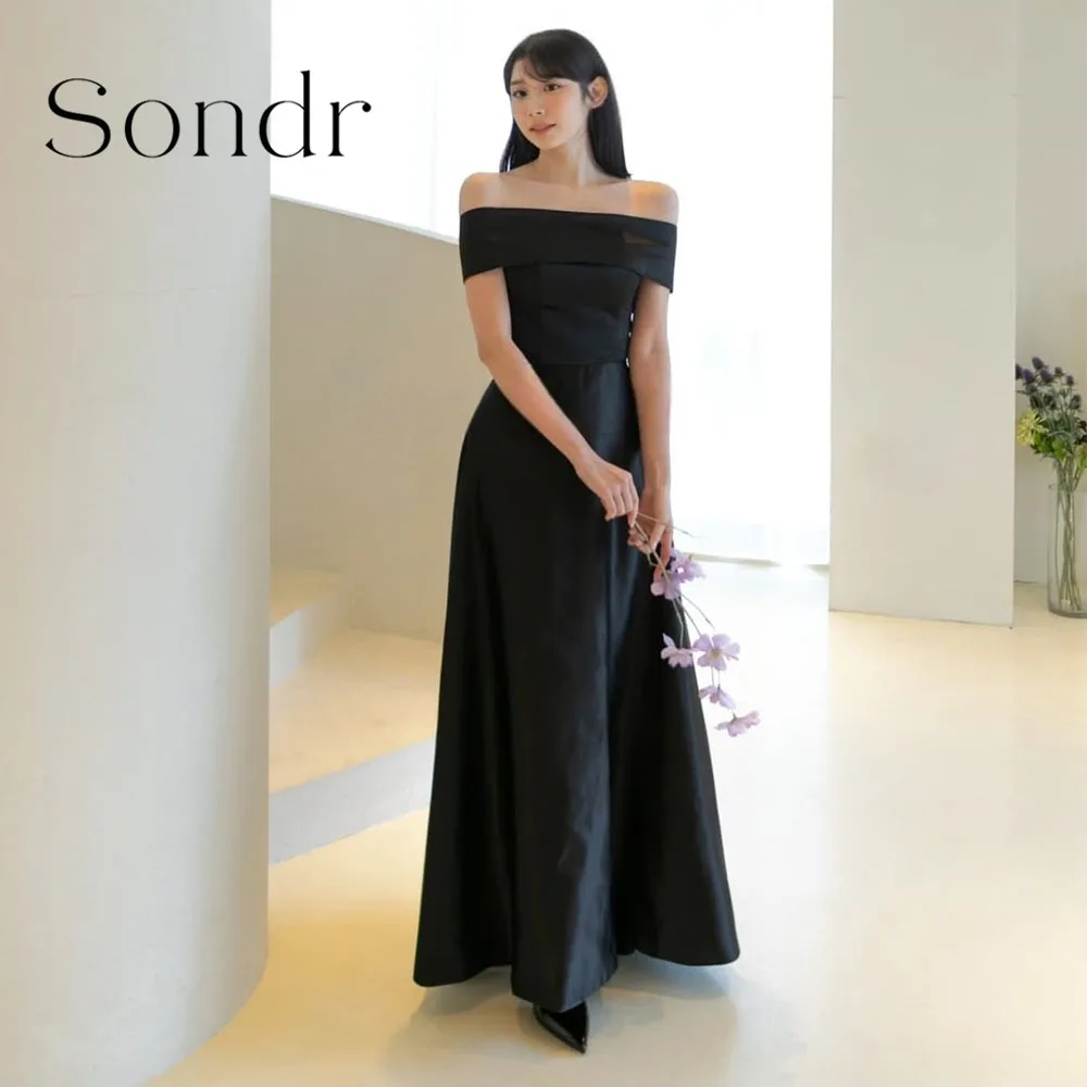 Sondr Customized Black Wedding Dresses Boat Neck A Line Corset Back Long Prom Party Dresses Korean Photo Shoot Gown with Sleeves
Sondr Customized Black Wedding Dresses Boat Neck A Line Corset Back Long Prom Party Dresses Korean Photo Shoot Gown with Sleeves