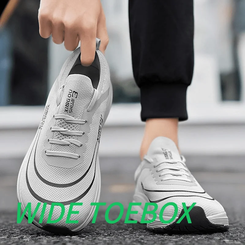 Wide Men's Casual Sneakers Lightweight Breathable Wear-resistant Non-slip Bid Farewell To Toe Compression Suitable for Running
Wide Men's Casual Sneakers Lightweight Breathable Wear-resistant Non-slip Bid Farewell To Toe Compression Suitable for Running