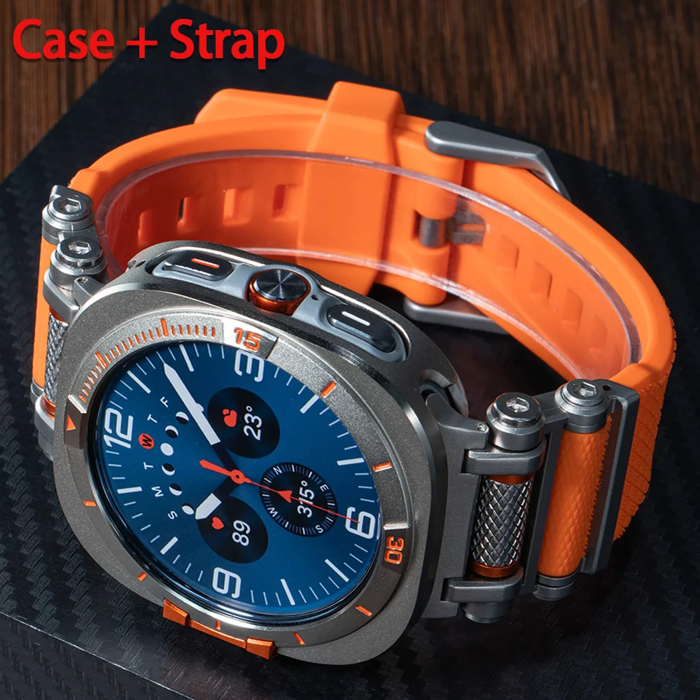 Silicone Strap+Metal Case for Samsung Galaxy Watch Ultra 2025 47mm Luxury Sport Band for Galaxy Watch Ultra No Gaps Bracelet
Silicone Strap+Metal Case for Samsung Galaxy Watch Ultra 2025 47mm Luxury Sport Band for Galaxy Watch Ultra No Gaps Bracelet