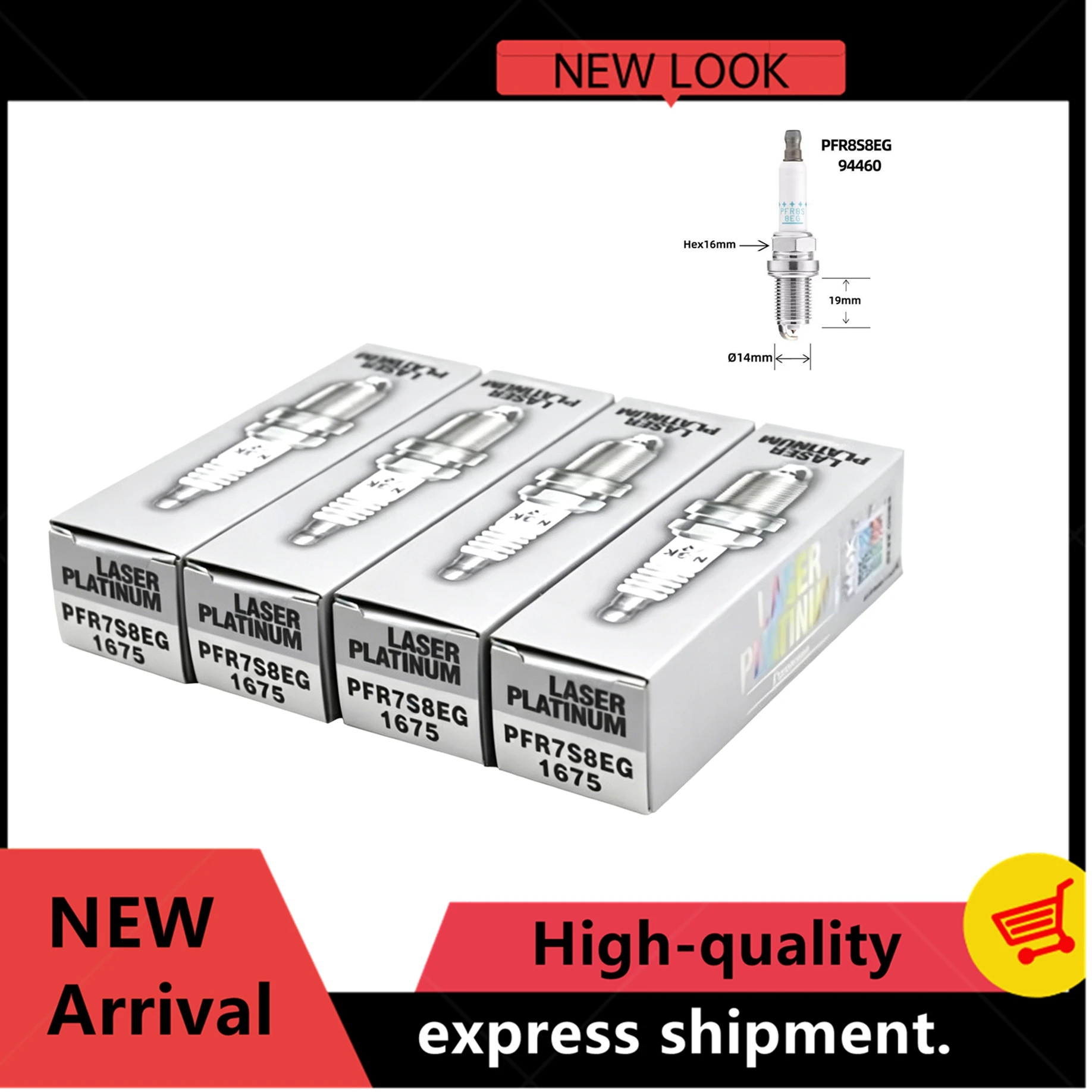4PCS PFR7S8EG 1675 Dual Platinum Spark Plug For VW Golf Eos Jetta Audi A3 A4 A5 A6 Q5 R8 S5 TT Passat Tiguan 1.8/2.0T
4PCS PFR7S8EG 1675 Dual Platinum Spark Plug For VW Golf Eos Jetta Audi A3 A4 A5 A6 Q5 R8 S5 TT Passat Tiguan 1.8/2.0T