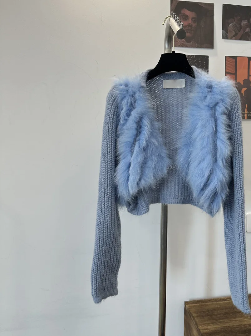 Модный женский живой и милый короткий кардиган NO11Fashion, новый осенне-зимний стиль
Модный женский живой и милый короткий кардиган NO11Fashion, новый осенне-зимний стиль