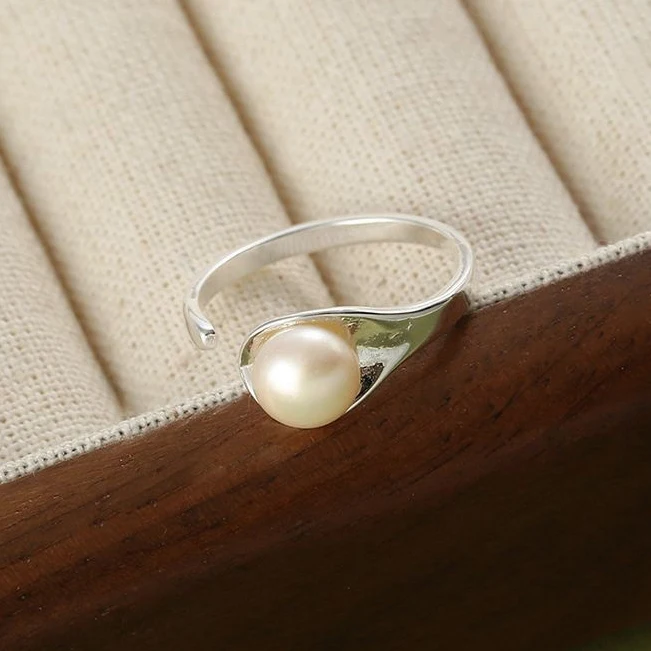 PONYKISS 925 Silver Pearl Adjustable Ring for Women Classic Geometric Fine Jewelry Minimalist Accessories
PONYKISS 925 Silver Pearl Adjustable Ring for Women Classic Geometric Fine Jewelry Minimalist Accessories