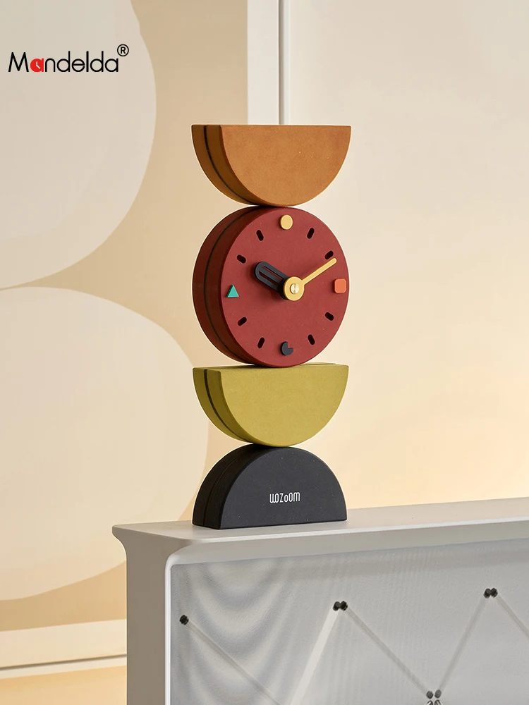 Mandela Home Furnishing Creative Clock Ornament Living Room Entrance Display Clock Desktop Art Ornament
Mandela Home Furnishing Creative Clock Ornament Living Room Entrance Display Clock Desktop Art Ornament