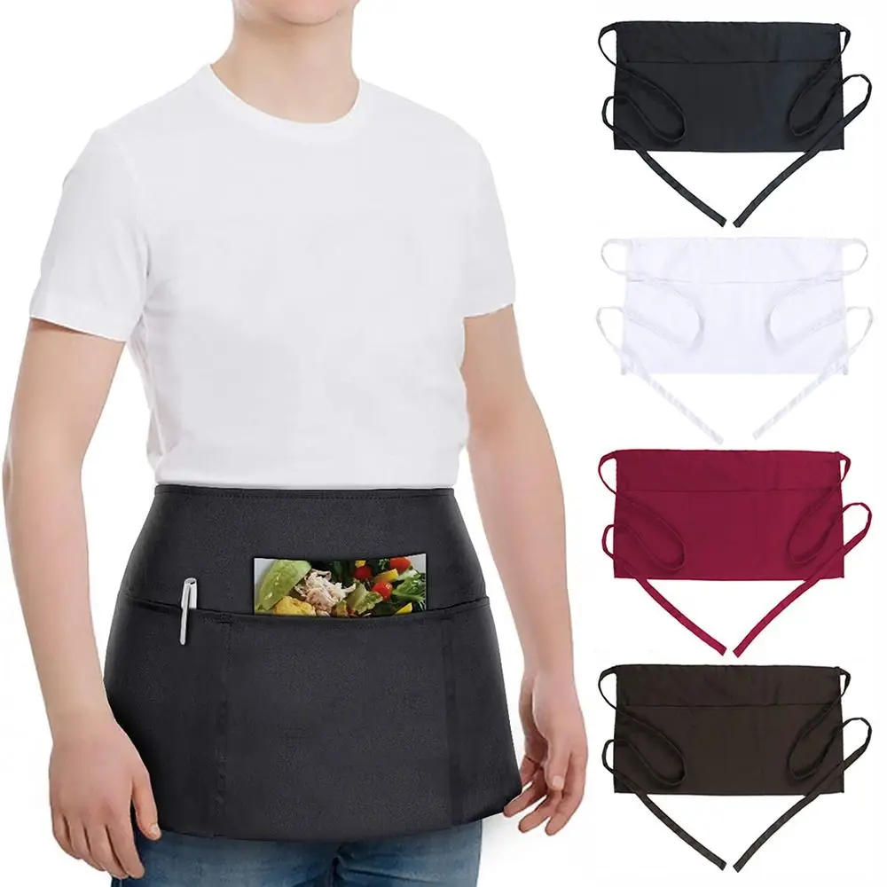 New Unisex Waist Apron 3 Pockets Polyester Short Half Waist Apron Short Apron Cafe Shop
New Unisex Waist Apron 3 Pockets Polyester Short Half Waist Apron Short Apron Cafe Shop