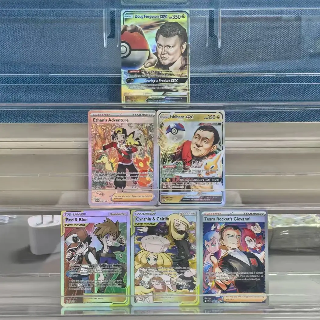 6Pcs English Pokemon Collection Cards Doug Ferguson Ethans Adventure Cynthia Ishihara GX RARE Single Classic Game Anime Cards
6Pcs English Pokemon Collection Cards Doug Ferguson Ethans Adventure Cynthia Ishihara GX RARE Single Classic Game Anime Cards