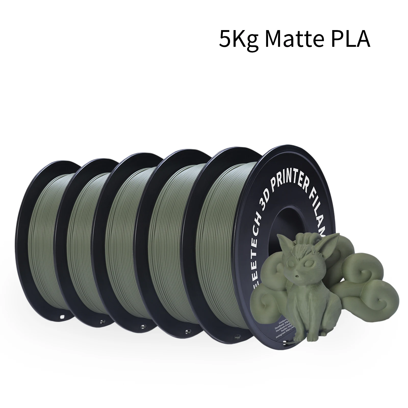 Geeetech 5 кг матовая нить PLA 1,75 мм, 3d-принтер Материал полилуиктическая кислота, матовая текстура, вакуумная упаковка
Geeetech 5 кг матовая нить PLA 1,75 мм, 3d-принтер Материал полилуиктическая кислота, матовая текстура, вакуумная упаковка