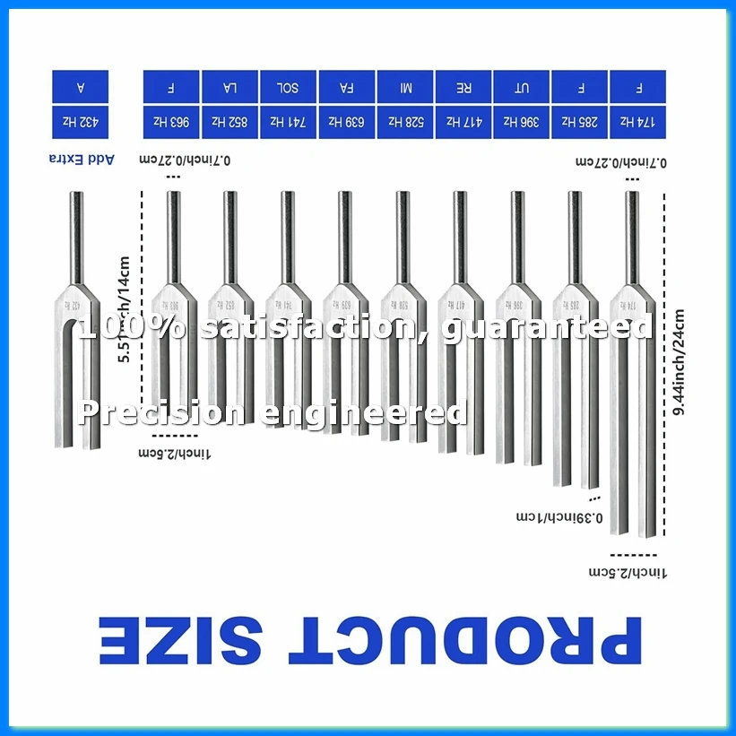 10 Piece Tuning Fork Set ,Tuning Forks for Healing Chakra Sound Meditation Forks for Sound Healing Therapy,Reduce Stress-ABAM
10 Piece Tuning Fork Set ,Tuning Forks for Healing Chakra Sound Meditation Forks for Sound Healing Therapy,Reduce Stress-ABAM