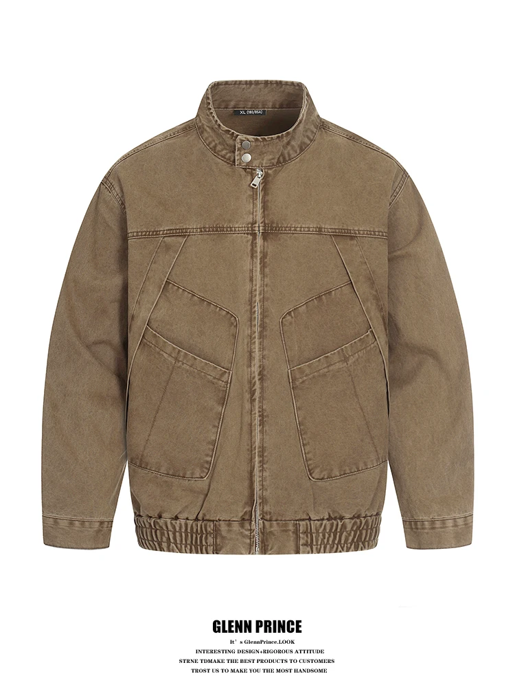 Мужская куртка в стиле американского ретро, рабочая одежда, с воротником-стойкой, весна-осень, дизайн «пилот», свободный крой, хлопок, длинный рукав, застежка-молния
Мужская куртка в стиле американского ретро, рабочая одежда, с воротником-стойкой, весна-осень, дизайн «пилот», свободный крой, хлопок, длинный рукав, застежка-молния