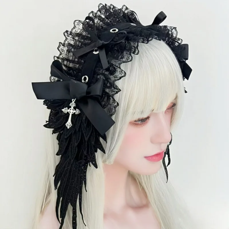 Lolita Wing Hairband Gothic Style Dark Angel Headpiece Hair Accessory Subculture Hair Accessories for Cosplay
Lolita Wing Hairband Gothic Style Dark Angel Headpiece Hair Accessory Subculture Hair Accessories for Cosplay