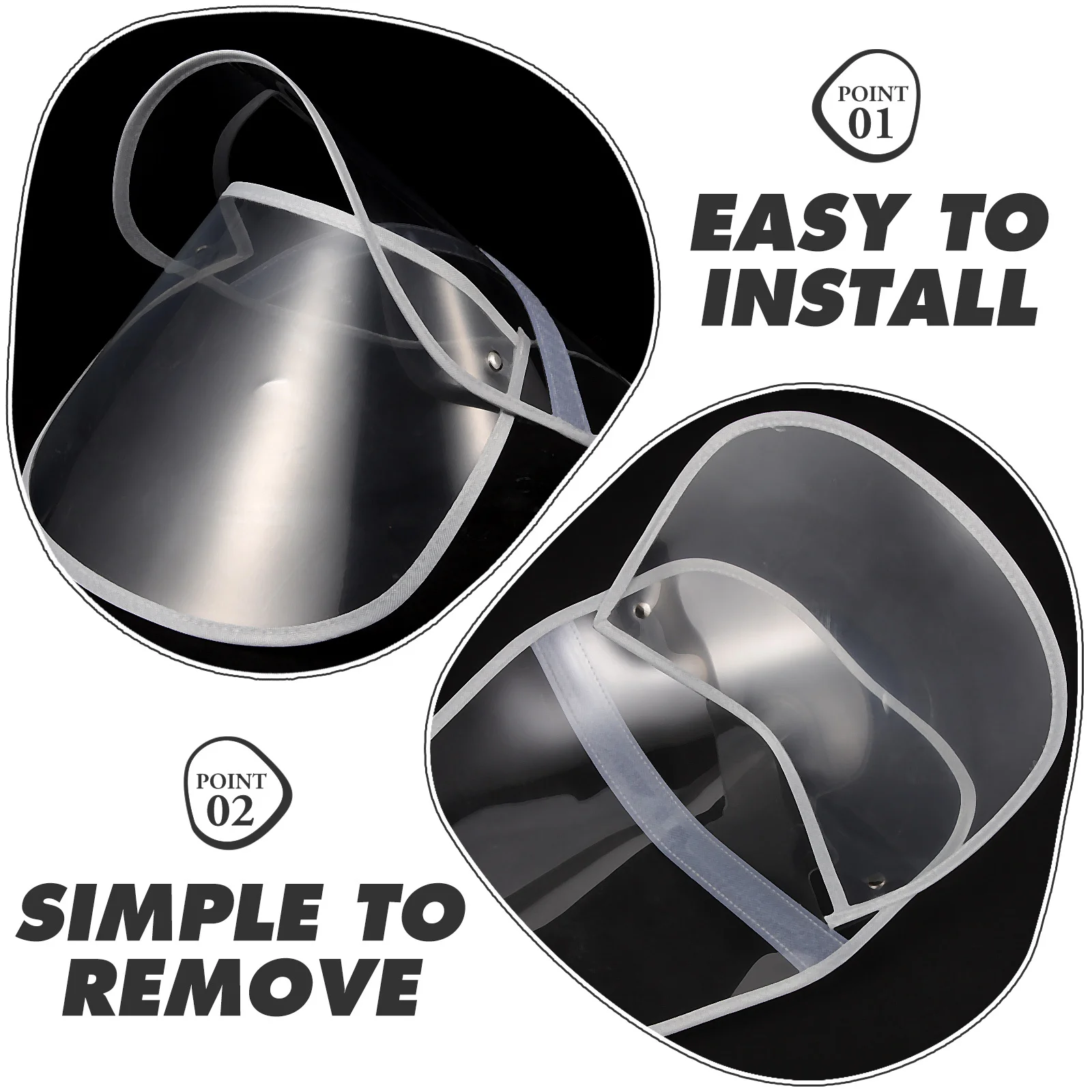 Raincoat Hat Shield Clear Plastic Visor Detachable Face Protector Long Time Durable Simple Installation Removable Design 
Raincoat Hat Shield Clear Plastic Visor Detachable Face Protector Long Time Durable Simple Installation Removable Design