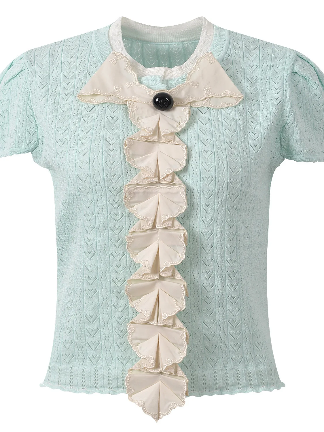 Summer 2026 Slim Fit Knitted Short Sleeve Open Cardigan Top Knot Color Block Design Fashionable Ice Silk Material
Summer 2026 Slim Fit Knitted Short Sleeve Open Cardigan Top Knot Color Block Design Fashionable Ice Silk Material