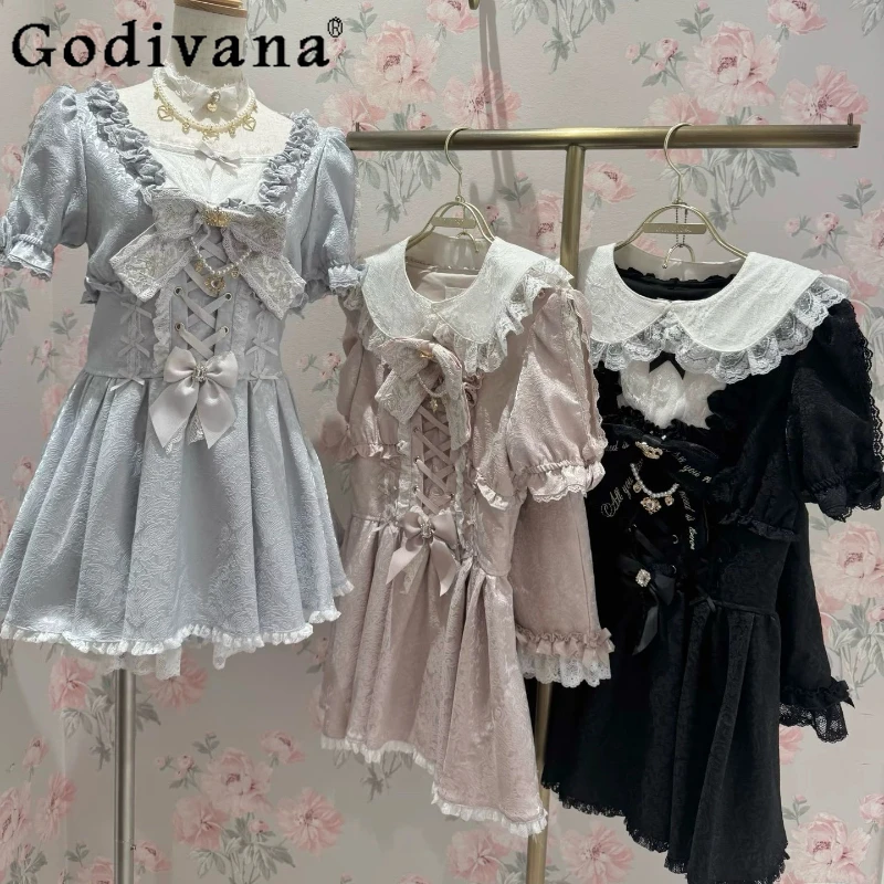 Japanese Liz Lolita Dress Shorts 2-Piece Set 2025 New Mine Mass-Produced Cute Bow Lace Lolita Short Sleeve Top and Shorts Outfit
Japanese Liz Lolita Dress Shorts 2-Piece Set 2025 New Mine Mass-Produced Cute Bow Lace Lolita Short Sleeve Top and Shorts Outfit