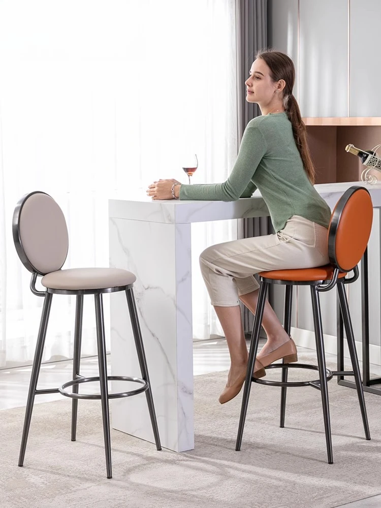 High-end modern minimalist bar chair design sense household stainless steel Italian minimalist light luxury front desk bar high
High-end modern minimalist bar chair design sense household stainless steel Italian minimalist light luxury front desk bar high
