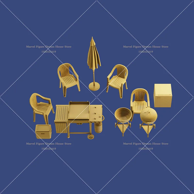 1/64 Miniature Scene Accessory Doll White Model Un-panited BBQ Party Chair umbrella Barbecue Grill Freezer fit Min Action Figure
1/64 Miniature Scene Accessory Doll White Model Un-panited BBQ Party Chair umbrella Barbecue Grill Freezer fit Min Action Figure
