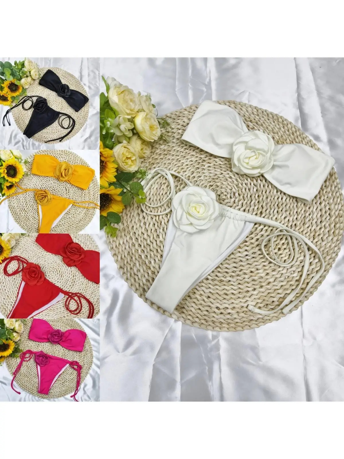 Dstring Bandeau Two-Piece Bikini Strapl Triangular Design with Chest Pad No Steel Support Polyester Material
Dstring Bandeau Two-Piece Bikini Strapl Triangular Design with Chest Pad No Steel Support Polyester Material