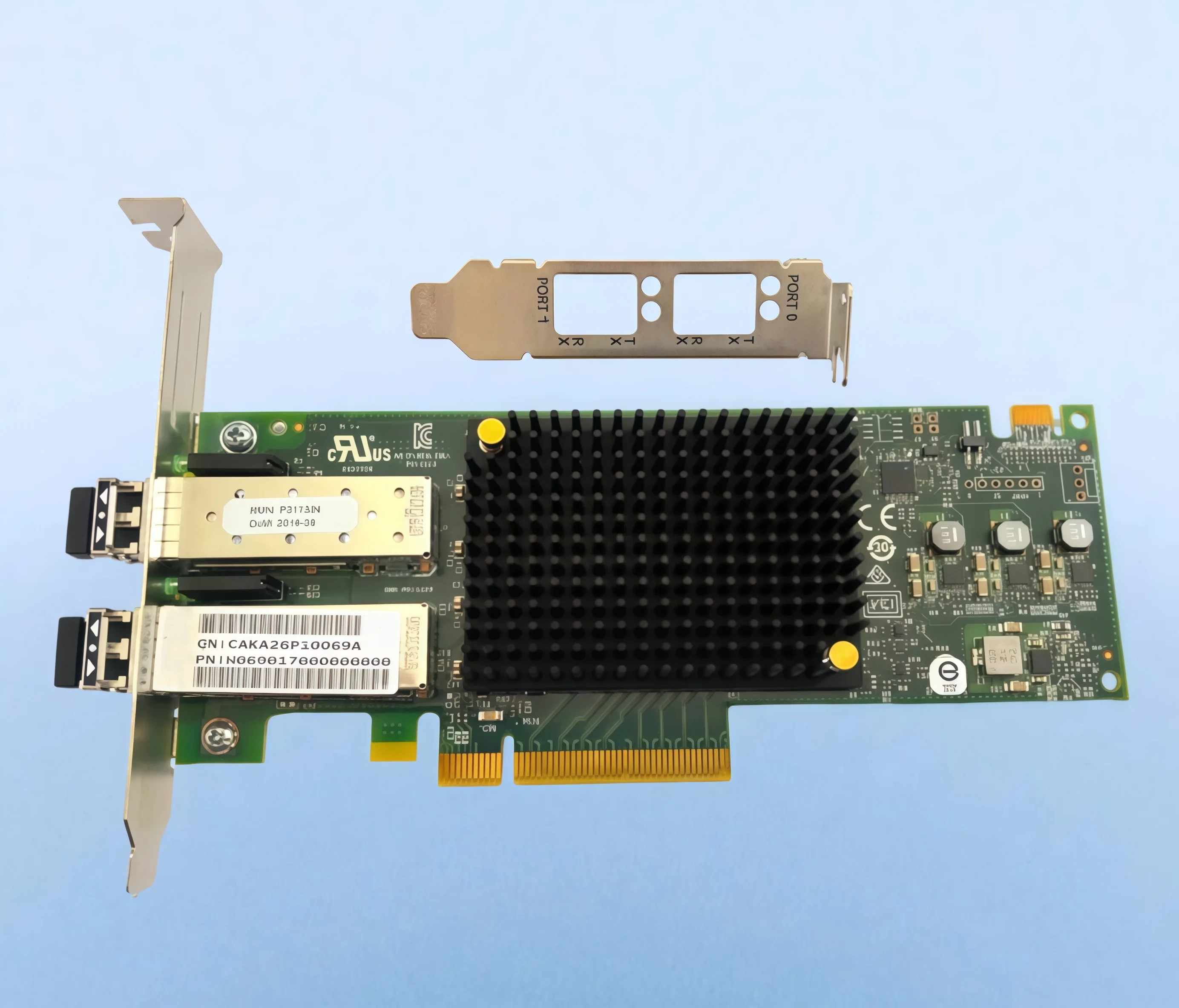 Новая оригинальная двухпортовая оптоволоконная HBA-карта LPE31002-M6 16G EMULEX 16GB Fibre Channel
Новая оригинальная двухпортовая оптоволоконная HBA-карта LPE31002-M6 16G EMULEX 16GB Fibre Channel