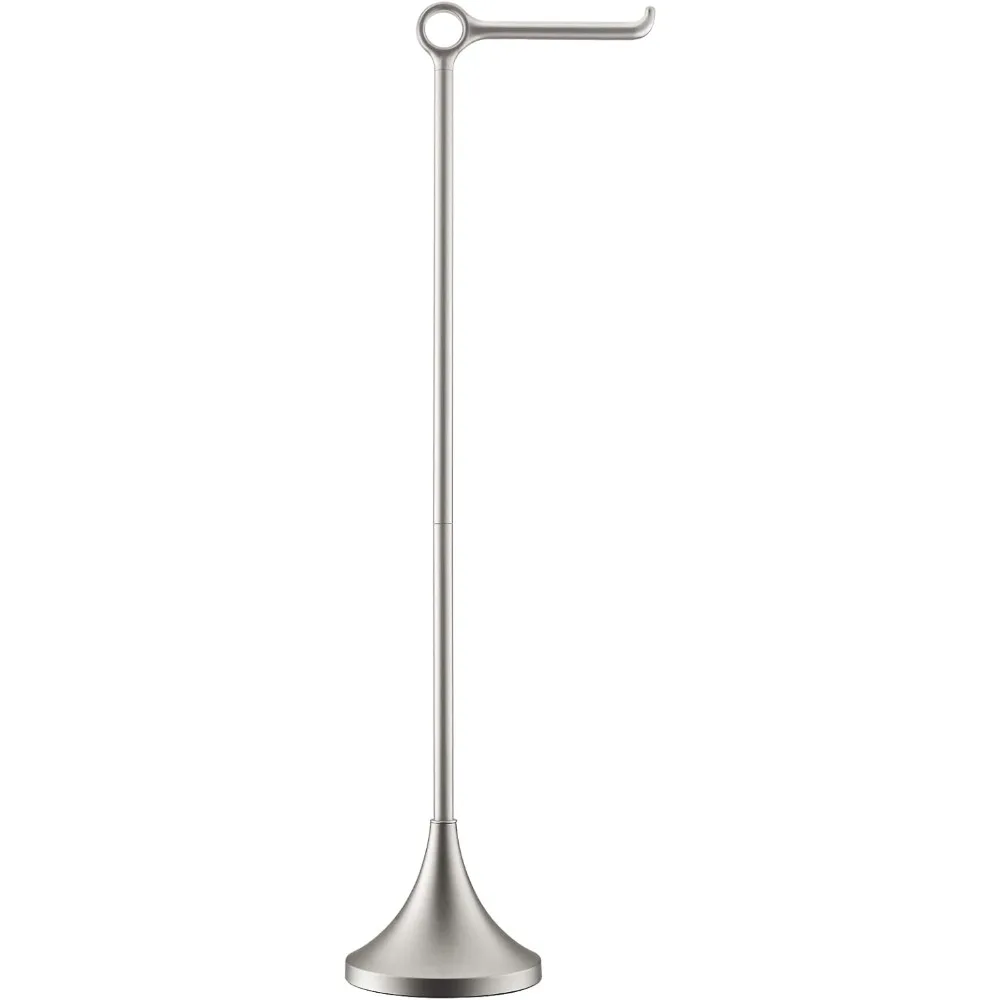 simpletome Toilet Paper Holder Free Standing, Stable Weighted Base, Modern Simple Streamlined Design (Nickel)
simpletome Toilet Paper Holder Free Standing, Stable Weighted Base, Modern Simple Streamlined Design (Nickel)
