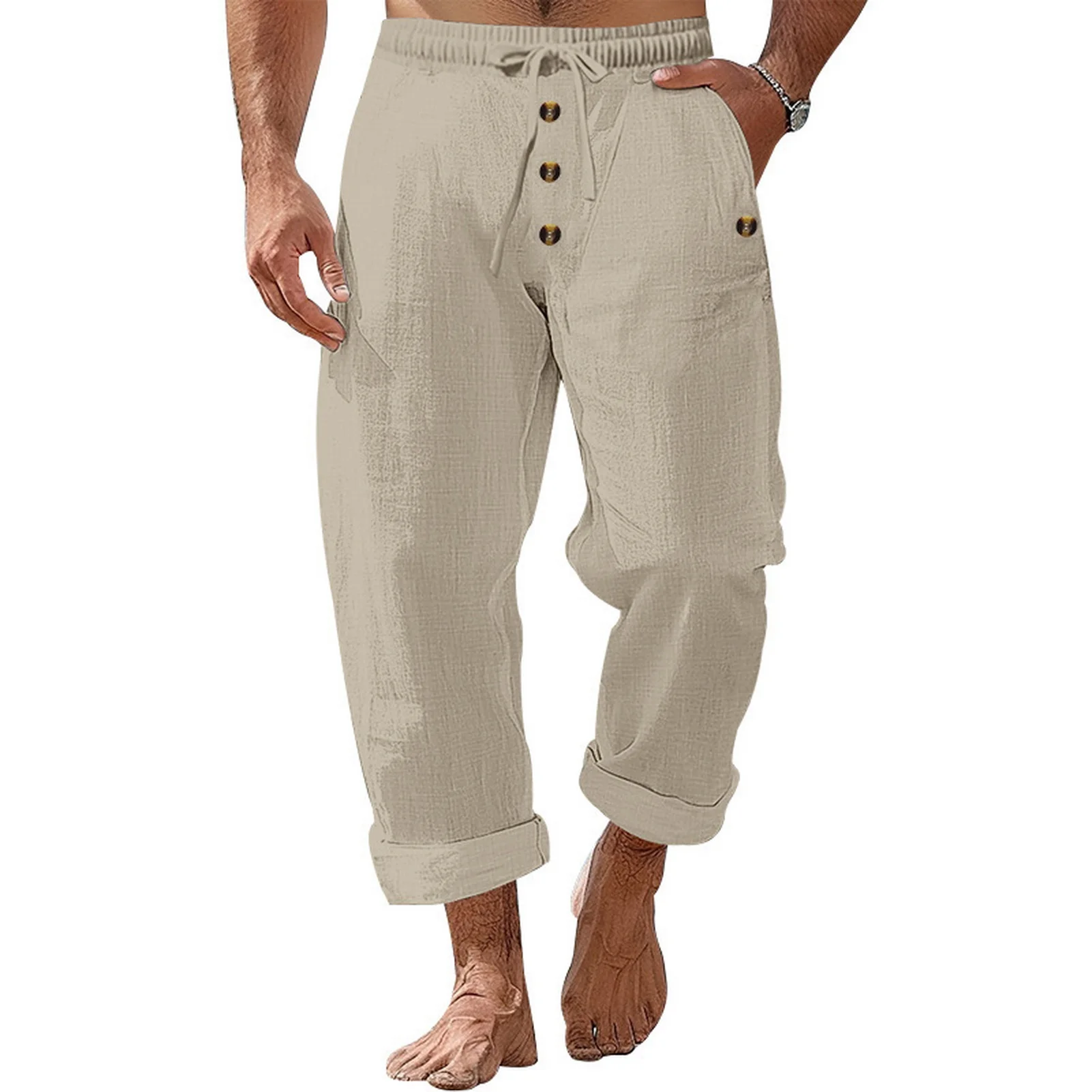 2023 Men Cotton Linen Harem Pants Men Summer Print Breathable Linen Cropped Pants Male Casual Baggy Drawstring Beach Pants 6XL
2023 Men Cotton Linen Harem Pants Men Summer Print Breathable Linen Cropped Pants Male Casual Baggy Drawstring Beach Pants 6XL