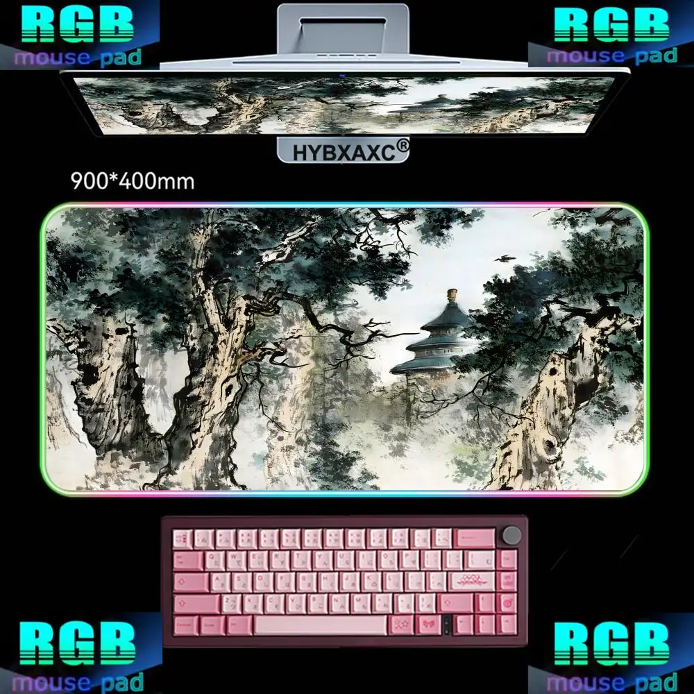 900x400mm HYBXAXC XXL Chinese Landscape Painting Mouse Pad RGB Gaming Mouse Pad Desk Mat HD Gamer Large LED Light XXL
900x400mm HYBXAXC XXL Chinese Landscape Painting Mouse Pad RGB Gaming Mouse Pad Desk Mat HD Gamer Large LED Light XXL