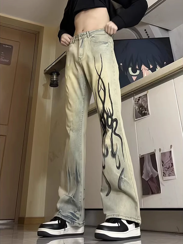 Slim Fit Straight Leg Jeans Men's American High Street Vibe Pants Yellow Mud Color Micro Flared Blue Jeans Youth Faion
Slim Fit Straight Leg Jeans Men's American High Street Vibe Pants Yellow Mud Color Micro Flared Blue Jeans Youth Faion