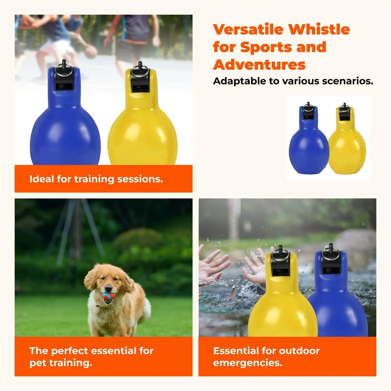2Pcs Hand Squeeze Whistles, Coaches Sports Whistle, Trainer Whistle for Hiking
2Pcs Hand Squeeze Whistles, Coaches Sports Whistle, Trainer Whistle for Hiking