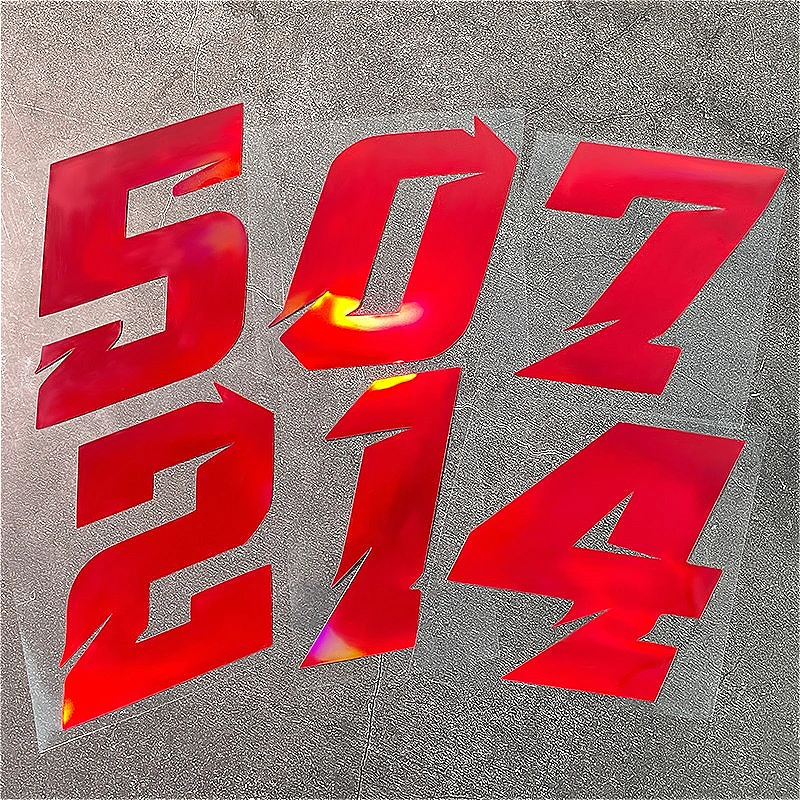 1 шт., красные лазерные арабские цифры, наклейки для мотоцикла, водонепроницаемые для DIY, мотоцикл, топливный бак, лобовое стекло, скутер, шлем, виниловые наклейки 
1 шт., красные лазерные арабские цифры, наклейки для мотоцикла, водонепроницаемые для DIY, мотоцикл, топливный бак, лобовое стекло, скутер, шлем, виниловые наклейки