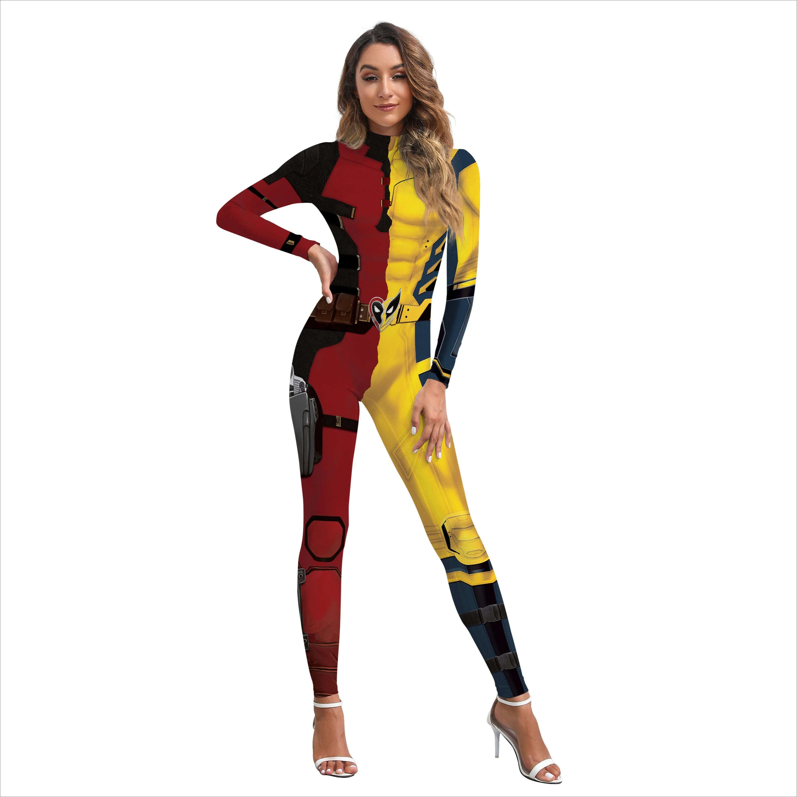 Movie Wolverine Cosplay Jumpsuit Superhero 3D Printed Sexy Costumes Women Halloween Party Bodysuit Carnival Festival Zentai Suit
Movie Wolverine Cosplay Jumpsuit Superhero 3D Printed Sexy Costumes Women Halloween Party Bodysuit Carnival Festival Zentai Suit