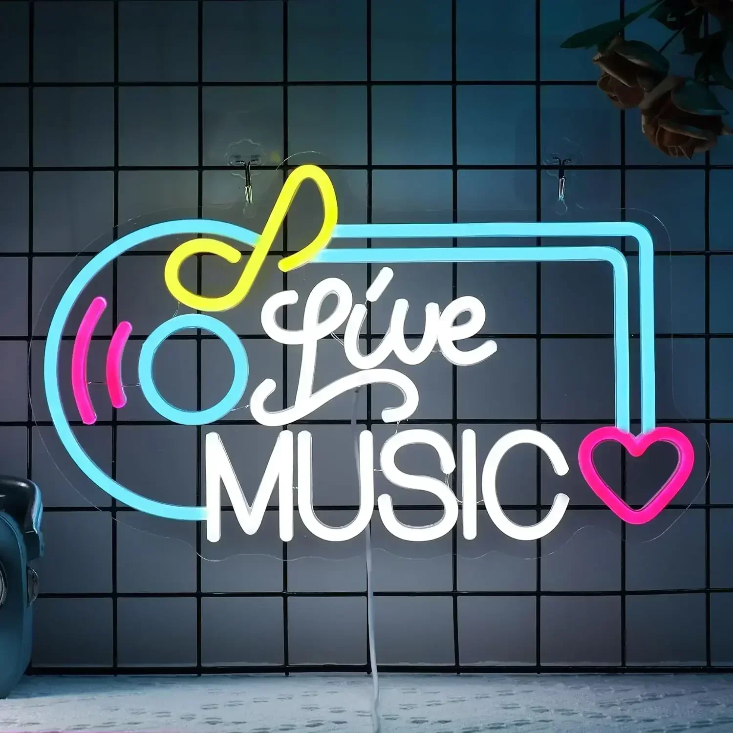 Live Music Neon Signs LED Neon Light Signs USB Powered for Bedroom Bar Club Music Studio Wall Decorations Birthday Party Gifts
Live Music Neon Signs LED Neon Light Signs USB Powered for Bedroom Bar Club Music Studio Wall Decorations Birthday Party Gifts