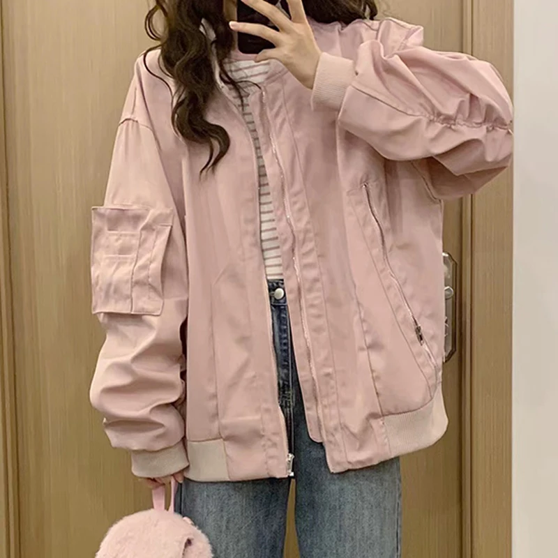 Baseball Jackets Varsity Womens Spring Classic Evening Decorated Tied Korean Style Sports Lace-Up Zippers Workwear Stripes Retro
Baseball Jackets Varsity Womens Spring Classic Evening Decorated Tied Korean Style Sports Lace-Up Zippers Workwear Stripes Retro