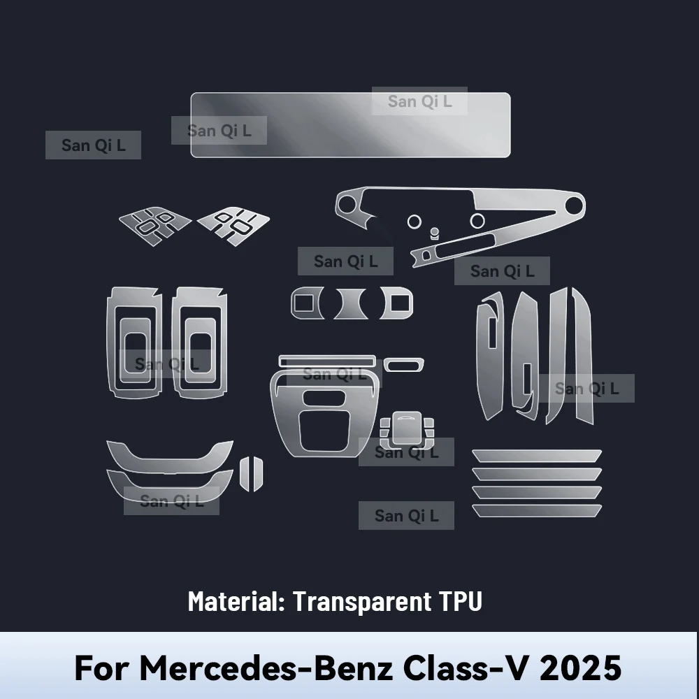 Car Interior Center Console Media Dashboard Navigation TPU Sticker Protector Film For Mercedes Benz V Class 2025 Car Accessories
Car Interior Center Console Media Dashboard Navigation TPU Sticker Protector Film For Mercedes Benz V Class 2025 Car Accessories