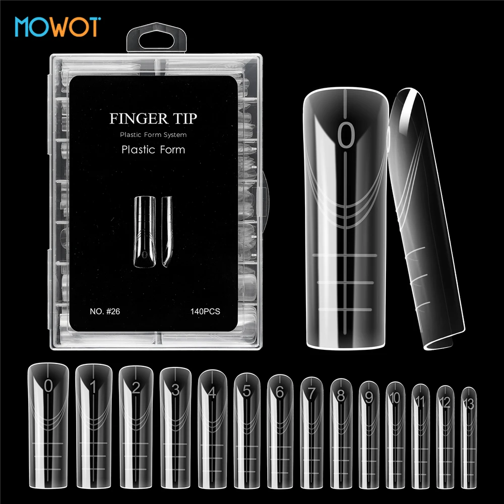 MOWOT 140pcs/box Nail Dual Forms Full Cover Quick Building Gel Molds False Nail Tips Acrylic Nail Extension System Manicure Tool
MOWOT 140pcs/box Nail Dual Forms Full Cover Quick Building Gel Molds False Nail Tips Acrylic Nail Extension System Manicure Tool
