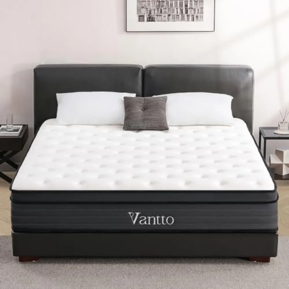King Size Mattress, 12 Inch Hybrid Memory Foam Mattress with Pocket Springs for Motion Isolation Pressure Relief, CertiPUR-US 
King Size Mattress, 12 Inch Hybrid Memory Foam Mattress with Pocket Springs for Motion Isolation Pressure Relief, CertiPUR-US