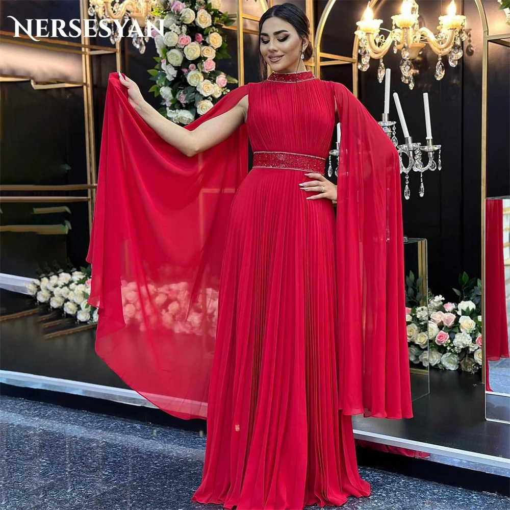 Nersesyan Dubai Glitter Formal Evening Dresses Shiny High Neck Cap Sleeves A-Line Prom Dress For Wedding Pageant Party Gowns
Nersesyan Dubai Glitter Formal Evening Dresses Shiny High Neck Cap Sleeves A-Line Prom Dress For Wedding Pageant Party Gowns