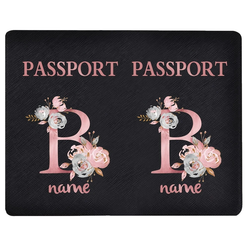 Customizable initial-A floral passport cover with personalized name, lightweight travel wallet holding cards, perfect practical
Customizable initial-A floral passport cover with personalized name, lightweight travel wallet holding cards, perfect practical