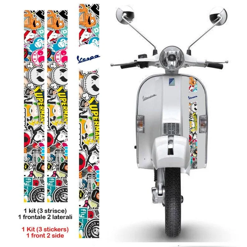 Для 1 Набор наклеек bomb vespa мультяшная полоса 1 - 3 полоски с вырезами Обрезанные размеры согласно рисунку на ПВХ
Для 1 Набор наклеек bomb vespa мультяшная полоса 1 - 3 полоски с вырезами Обрезанные размеры согласно рисунку на ПВХ