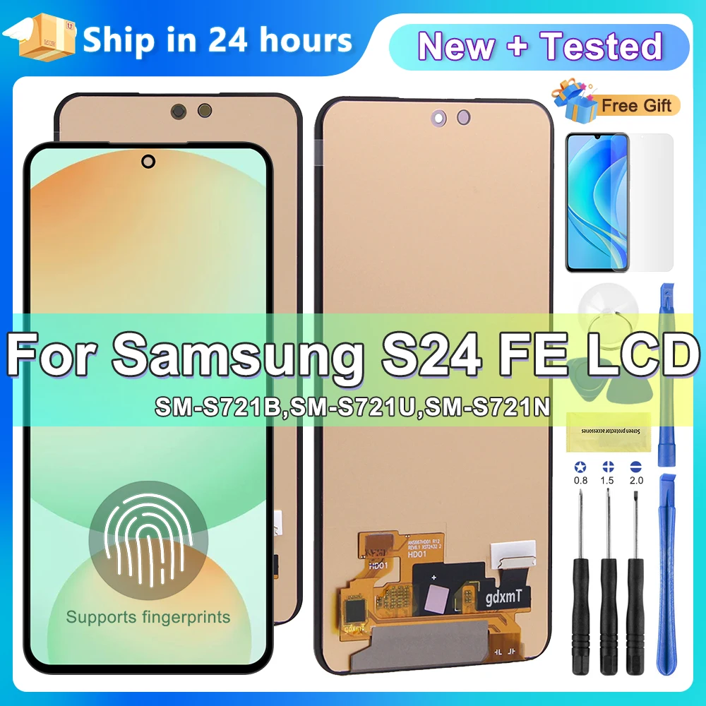 6.7'' AMOLED for Samsung Galaxy S24 FE lcd screen for samsung s24fe lcd S721B, S721B/DS, S721U1, S721W display, 120hz
6.7'' AMOLED for Samsung Galaxy S24 FE lcd screen for samsung s24fe lcd S721B, S721B/DS, S721U1, S721W display, 120hz