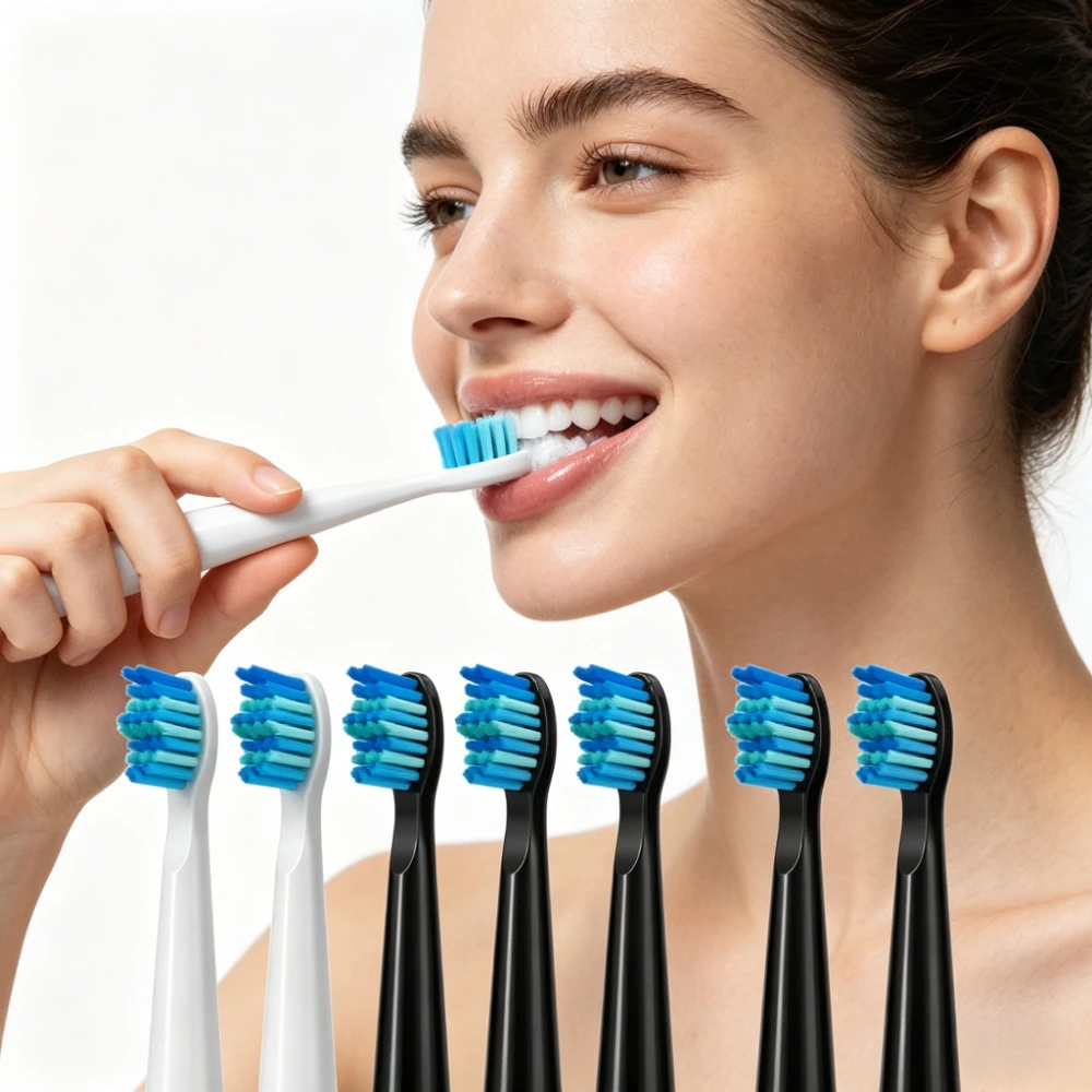 4Pcs Electric Toothbrush Replacement Heads for Fairywill FW-507 D7 Seago Dupont Bristle Brush Refill Oral Care Tooth Clean
4Pcs Electric Toothbrush Replacement Heads for Fairywill FW-507 D7 Seago Dupont Bristle Brush Refill Oral Care Tooth Clean