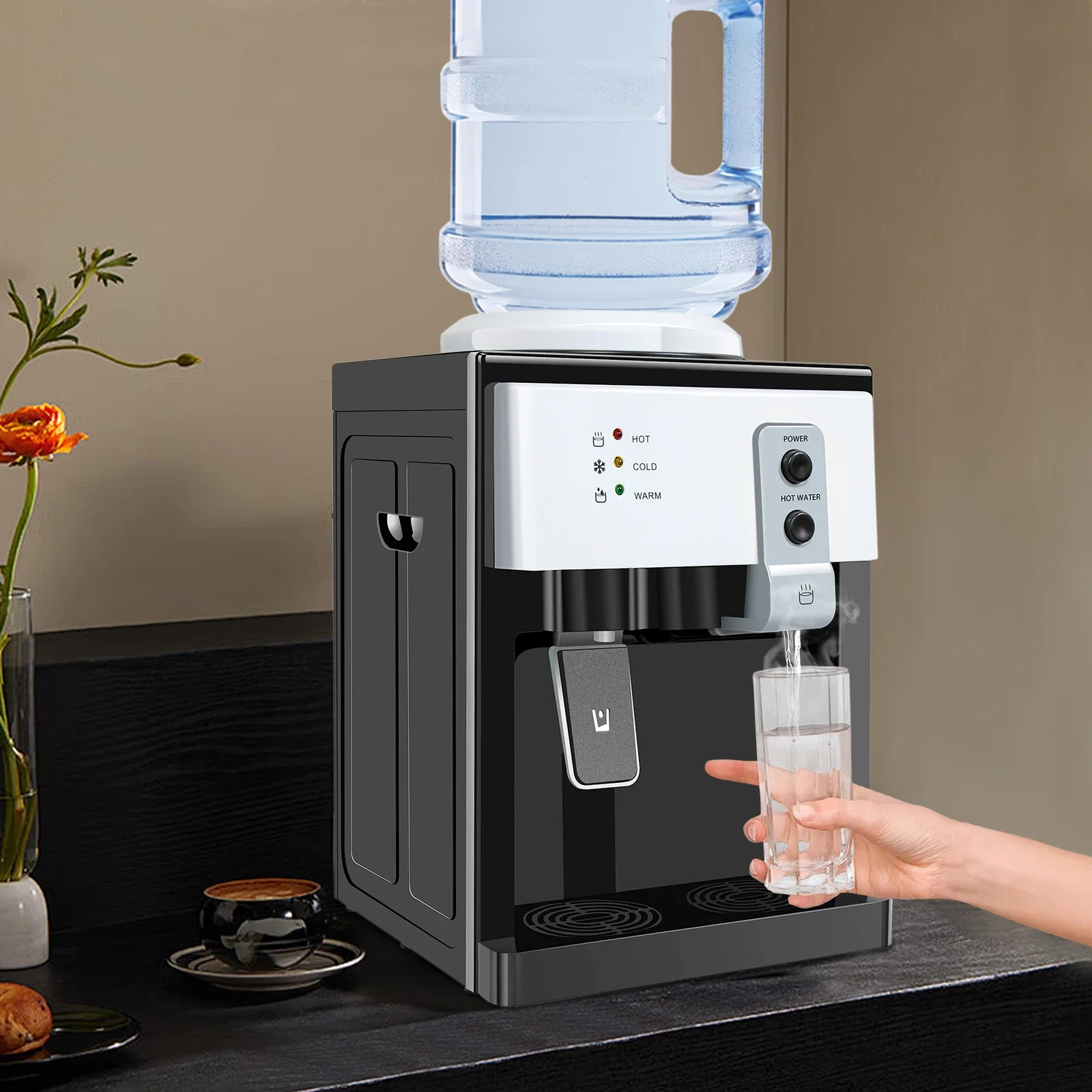 5 Gallon Countertop Hot and Cold Water Dispenser Water Cooler Top Loading Office
5 Gallon Countertop Hot and Cold Water Dispenser Water Cooler Top Loading Office