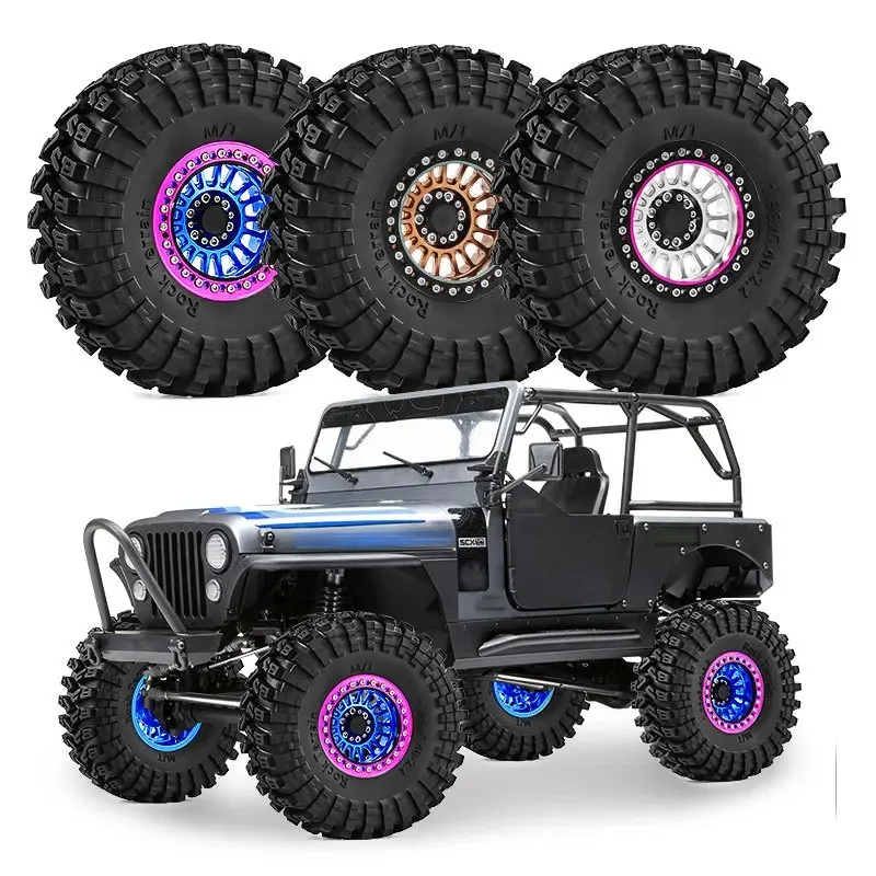 4pcs 2.2" Metal Beadlock Wheel Tire Set Durable Crawler Accessories Compatible with CROSS RC YKRC DF7 TRX4 SCX10 H8H 1/10 RC Car
4pcs 2.2" Metal Beadlock Wheel Tire Set Durable Crawler Accessories Compatible with CROSS RC YKRC DF7 TRX4 SCX10 H8H 1/10 RC Car
