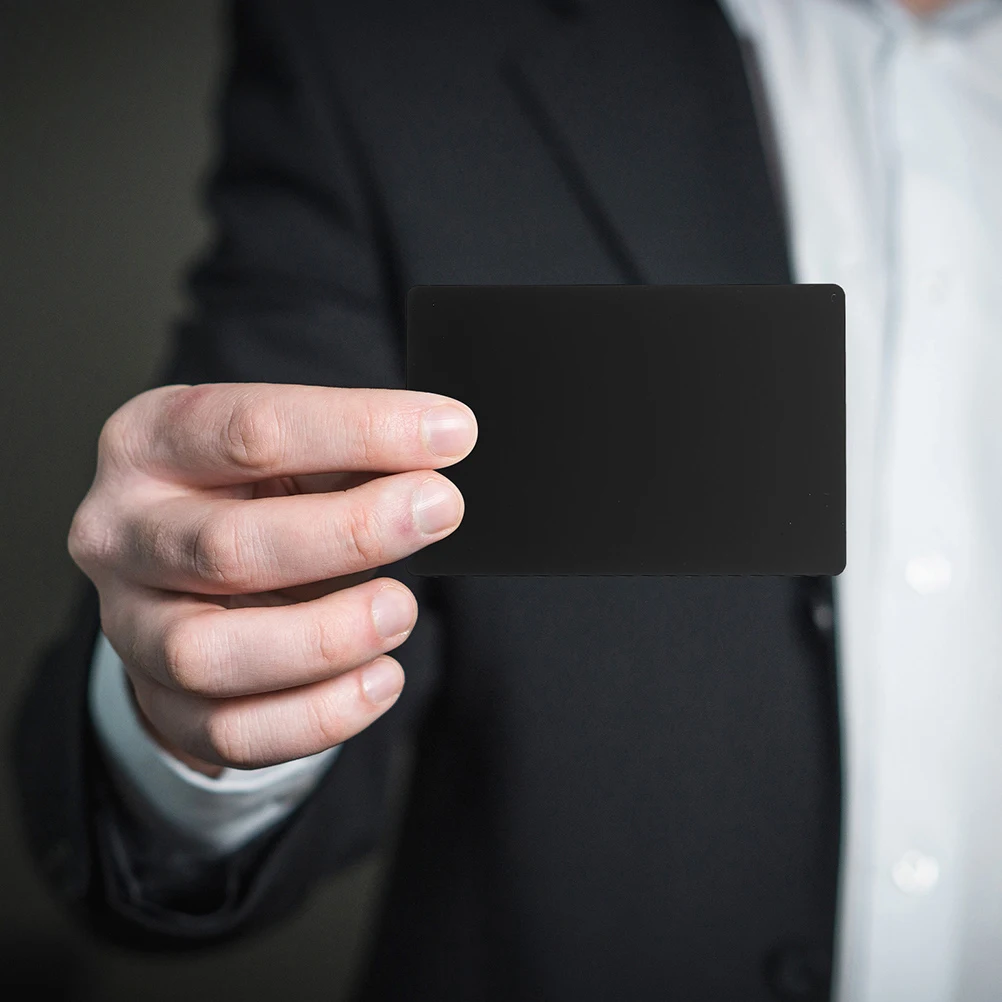 100Pcs Metal Business Card Blank Aluminum Alloy Blank Name Cards DIY Business Cards for Engraving Printing Metal Card
100Pcs Metal Business Card Blank Aluminum Alloy Blank Name Cards DIY Business Cards for Engraving Printing Metal Card