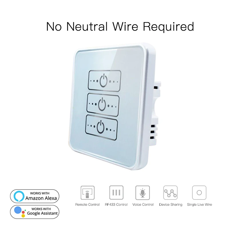 Touch Switch With Smart Gateway High Quality Single Flame Schedule Wall Switch Smart Light Switch Tempered Glass 2000w 86
Touch Switch With Smart Gateway High Quality Single Flame Schedule Wall Switch Smart Light Switch Tempered Glass 2000w 86