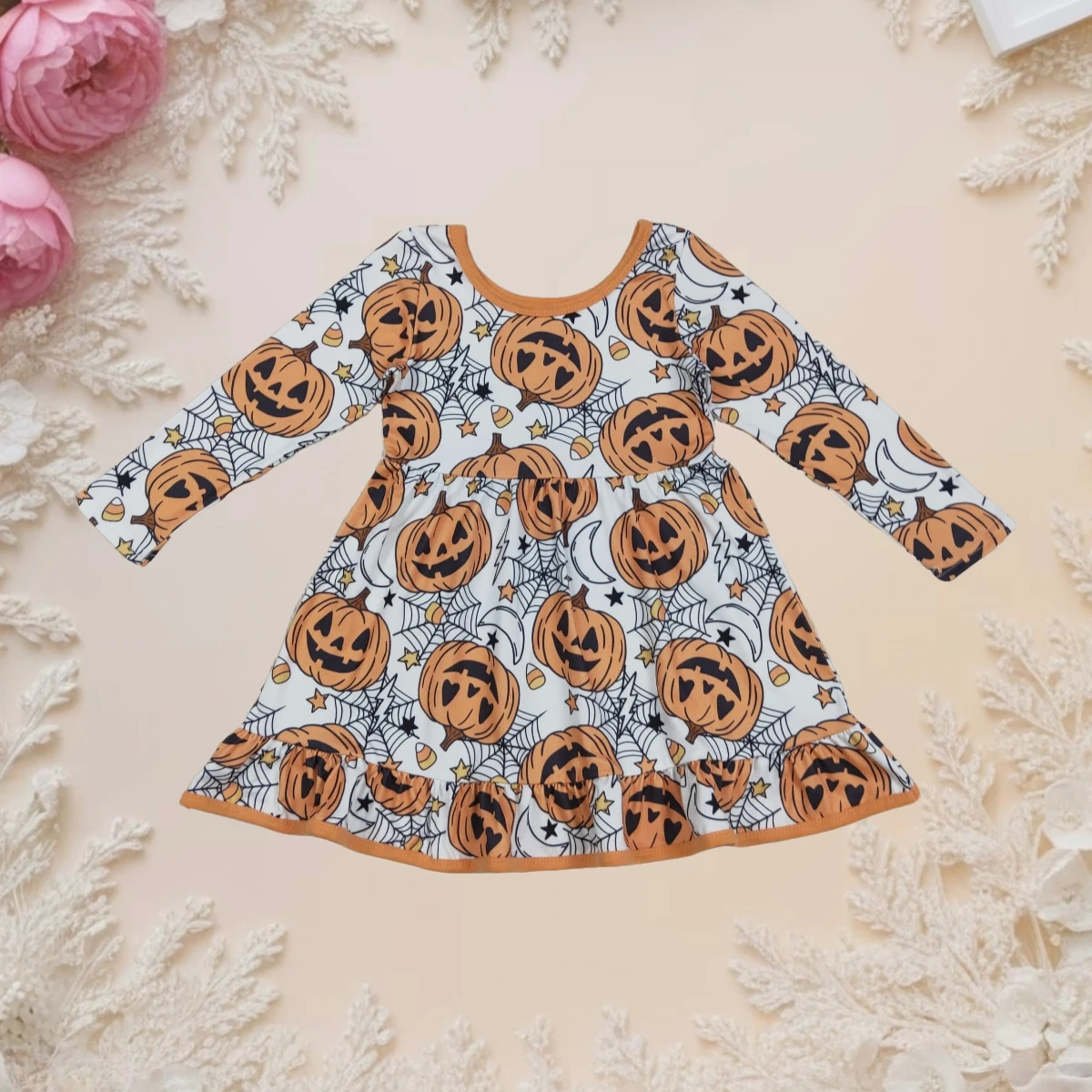 Halloween Pumpkin Dress for Girls Kids Toddlers Cute Long Sleeve Cartoon Print Party Clothes Fall Festival Costume Hot Sale
Halloween Pumpkin Dress for Girls Kids Toddlers Cute Long Sleeve Cartoon Print Party Clothes Fall Festival Costume Hot Sale