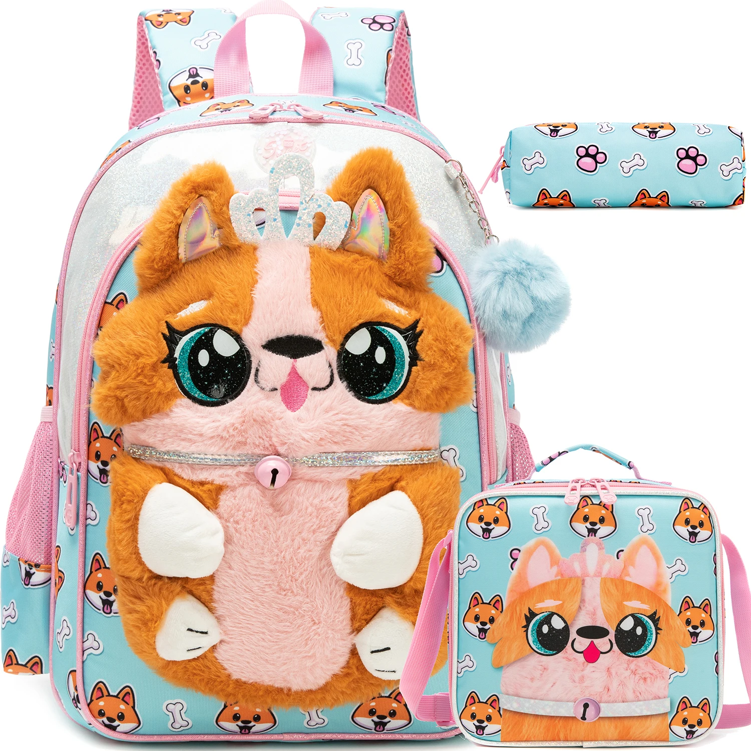 Meetbelify Kids Backpacks for Girls School Backpack with Lunch Bag Pencil Case for Elementary Student Ages 6 to 8
Meetbelify Kids Backpacks for Girls School Backpack with Lunch Bag Pencil Case for Elementary Student Ages 6 to 8