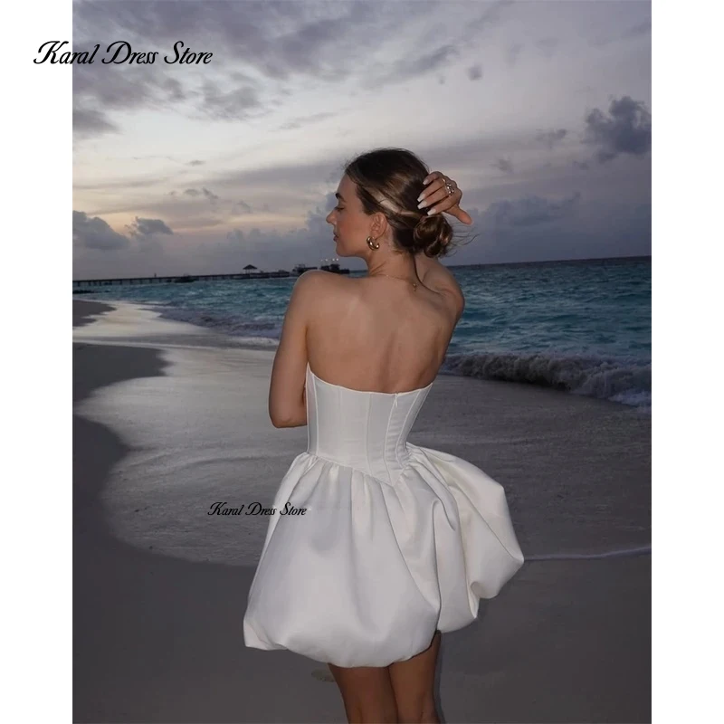Karal Simple Ivory Mini Evening Dresses Sleeveless A-Line Satin Short Weddiing Dresses Formal Occasion 2025 Prom Gowns Customize
Karal Simple Ivory Mini Evening Dresses Sleeveless A-Line Satin Short Weddiing Dresses Formal Occasion 2025 Prom Gowns Customize
